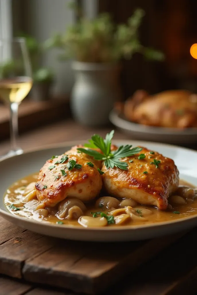 Smothered Chicken Thighs