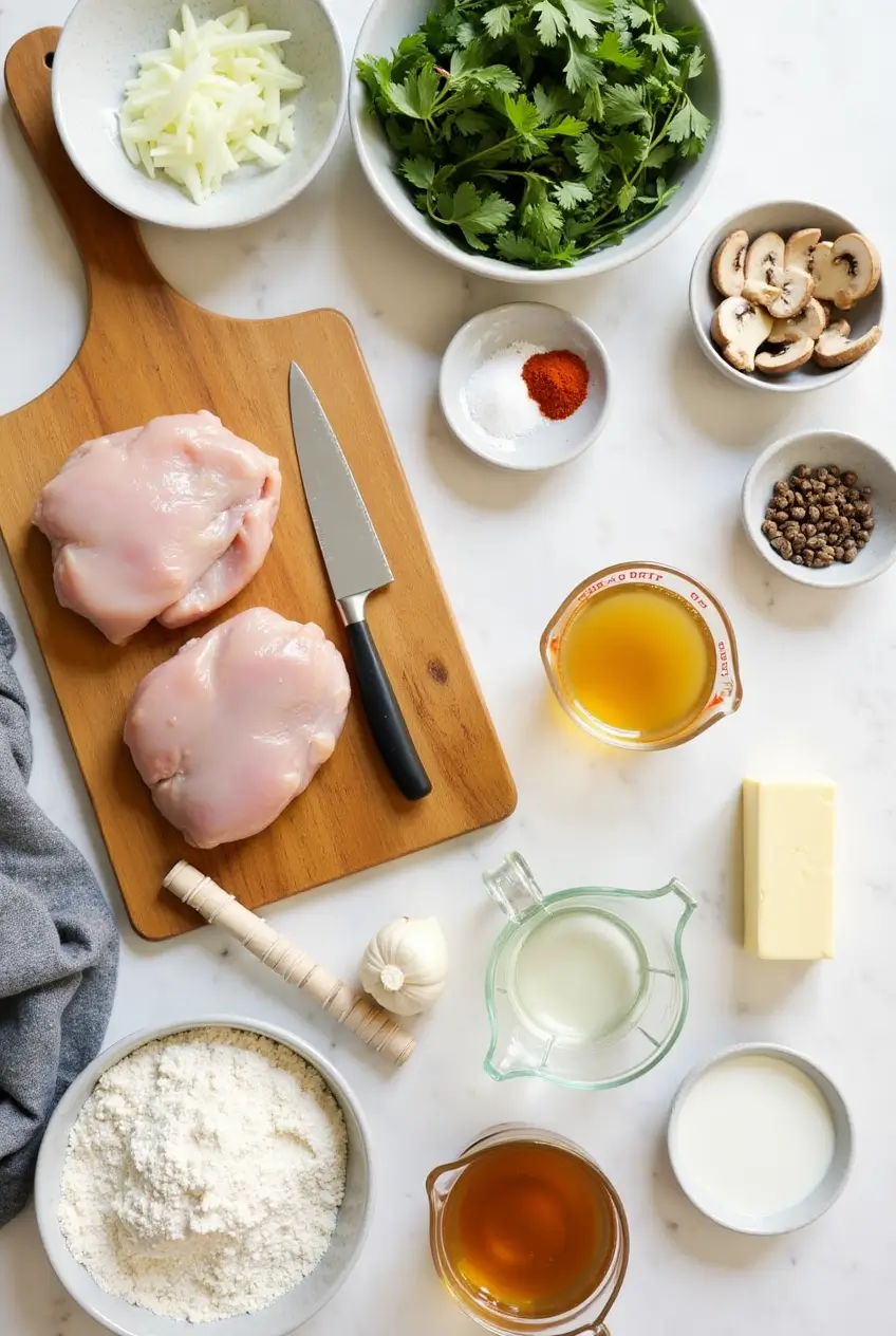 Smothered Chicken Thighs