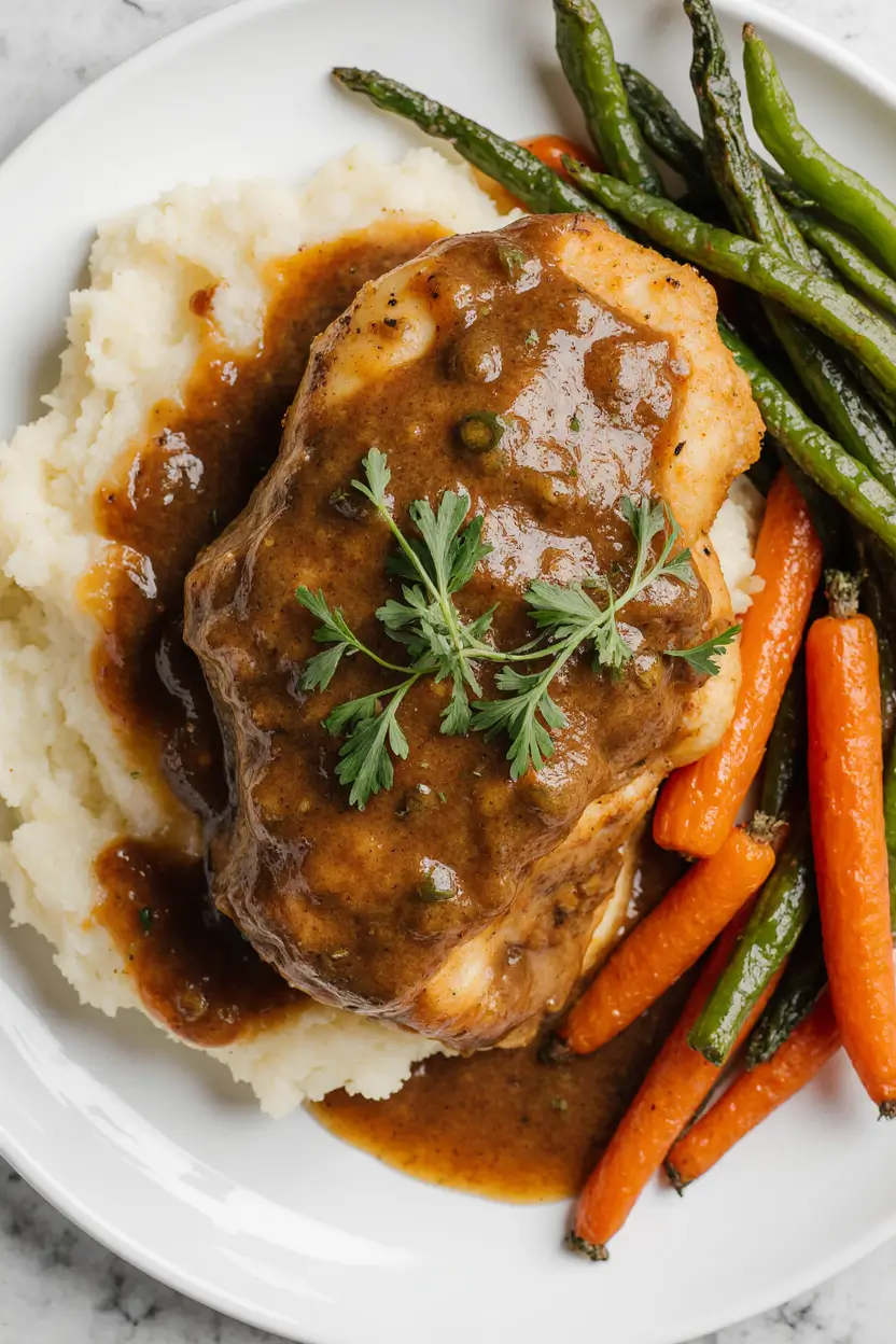 Smothered Chicken Thighs